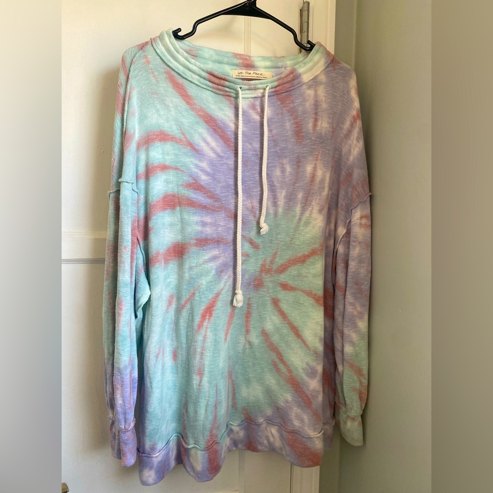 Oversized XS Free People Tye Dye Sweatshirt